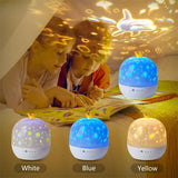 Crown Star Light Projection Rotating Star Bedroom Ceiling Atmosphere Night Lamp Stars Childrens Birthday Gift with Films Sheet