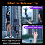 Selfie Stick Tripod Stand with Small Screen Casting Selfie Monitor with Remote Control Extendable Tripod for Smartphone Selfie